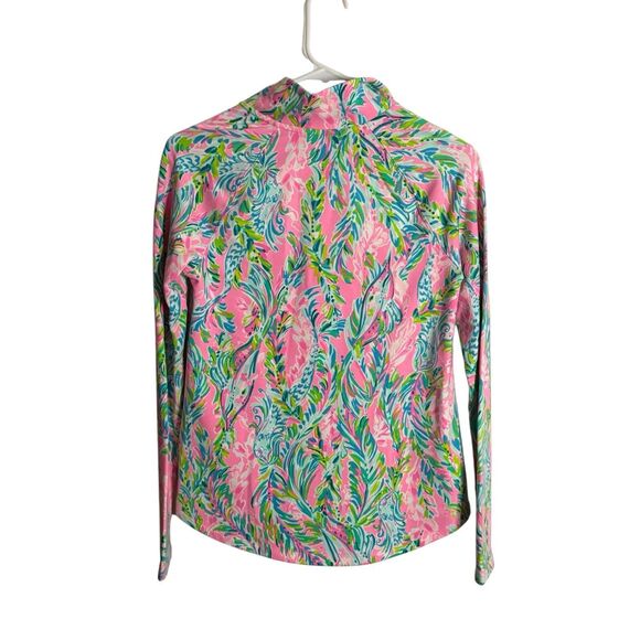 Lilly Pulitzer Unicorn Of The Sea UPF 50+ Skipper Popover Jacket Size XS - Picture 6 of 6